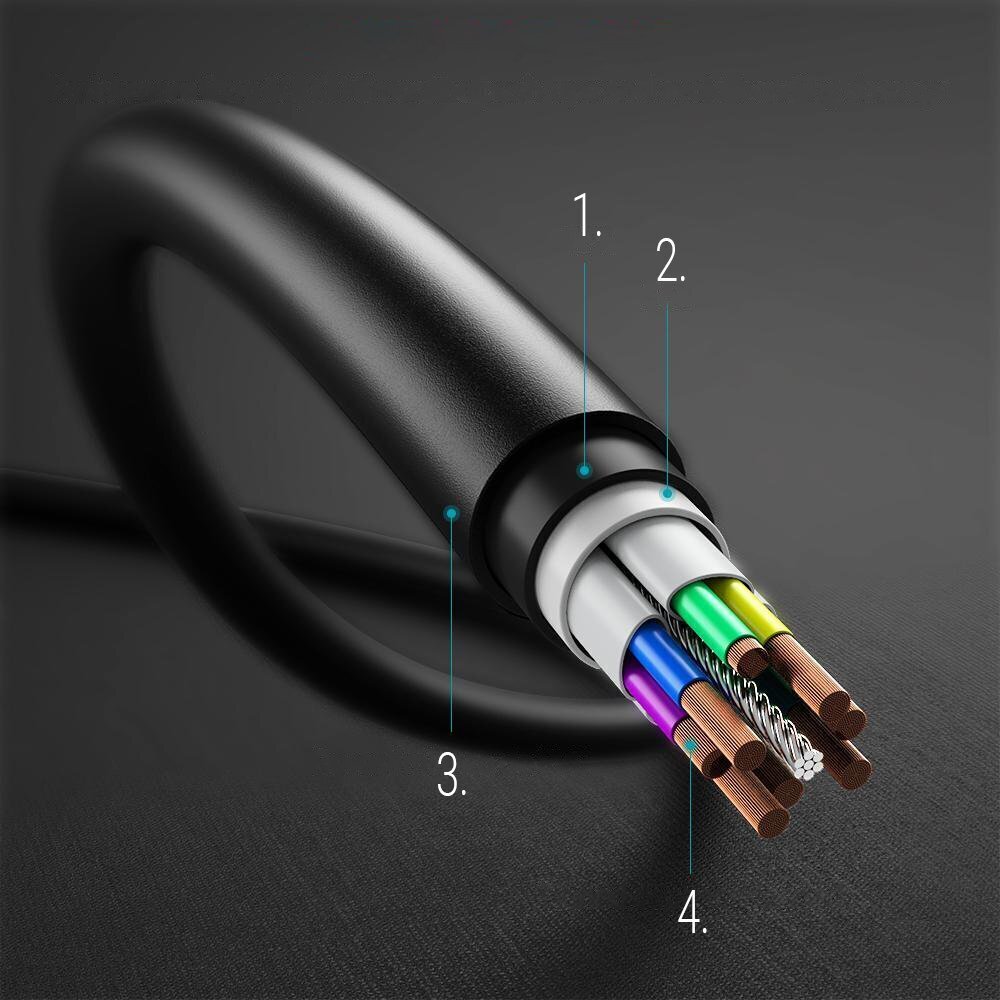 Choetech USB Type C - USB Type C, 3 m цена и информация | Mobiiltelefonide kaablid | kaup24.ee