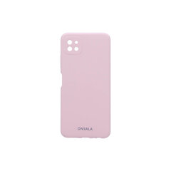 Samsung Galaxy A22 silikooniümbris Sand pink ONSALA : 664057 hind ja info | Telefoni kaaned, ümbrised | kaup24.ee