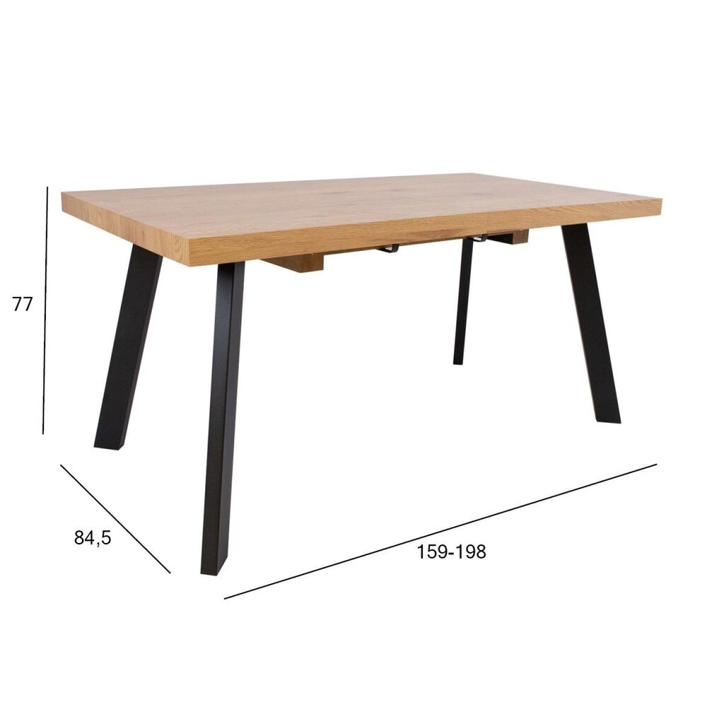 Söögilaud BRIGIT 159/198x84,5xH77cm, hele puit hind ja info | Köögi- ja söögilauad | kaup24.ee