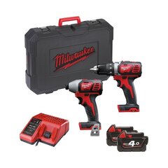 Akutööriistade komplekt Milwaukee M18 BPP2D-402C цена и информация | Механические инструменты | kaup24.ee