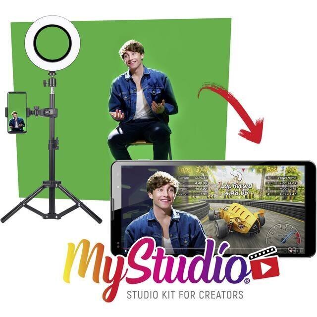 Ringikujuline LED-valgusti Easypix My Studio Kit for Creators цена и информация | Fotovalgustuse seadmed | kaup24.ee