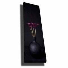 Репродукция Фиолетовые цветы в черной вазе цена и информация | Картины, живопись | kaup24.ee