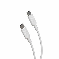 USB-C to USB-C Cable 1.2m By Muvit White hind ja info | Kaablid ja juhtmed | kaup24.ee