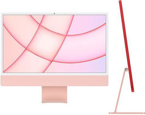 Apple iMac 24” M1 8/256GB Pink SWE MGPM3KS/A цена и информация | Lauaarvutid | kaup24.ee