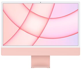 Apple iMac 24” M1 8/256GB Pink SWE MGPM3KS/A hind ja info | Lauaarvutid | kaup24.ee