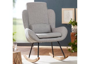 Кресло-качалка Rocky, серое цена и информация | Кресла в гостиную | kaup24.ee