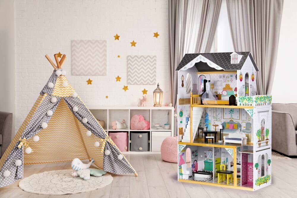 Ecotoys puidust nukumaja Laara hind ja info | Tüdrukute mänguasjad | kaup24.ee