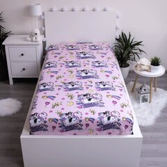 Простынь на резинке Minnie Unicorn, 90 x 200 + 25 cm цена и информация | Простыни | kaup24.ee