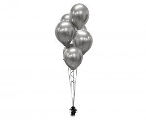 Lateks õhupallid, hall, 7 ​​tk. hind ja info | Õhupallid | kaup24.ee