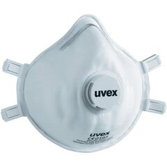 Respiraator Uvex silv-Air classic 2310 FFP 3, eelvormitud klapiga,valge, 2 tk pakis hind ja info | Peakaitsmed | kaup24.ee