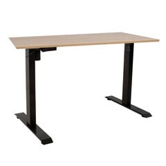 Письменный стол Ergo, с 1 мотором, 140x70см, черный цвет цена и информация | Компьютерные, письменные столы | kaup24.ee