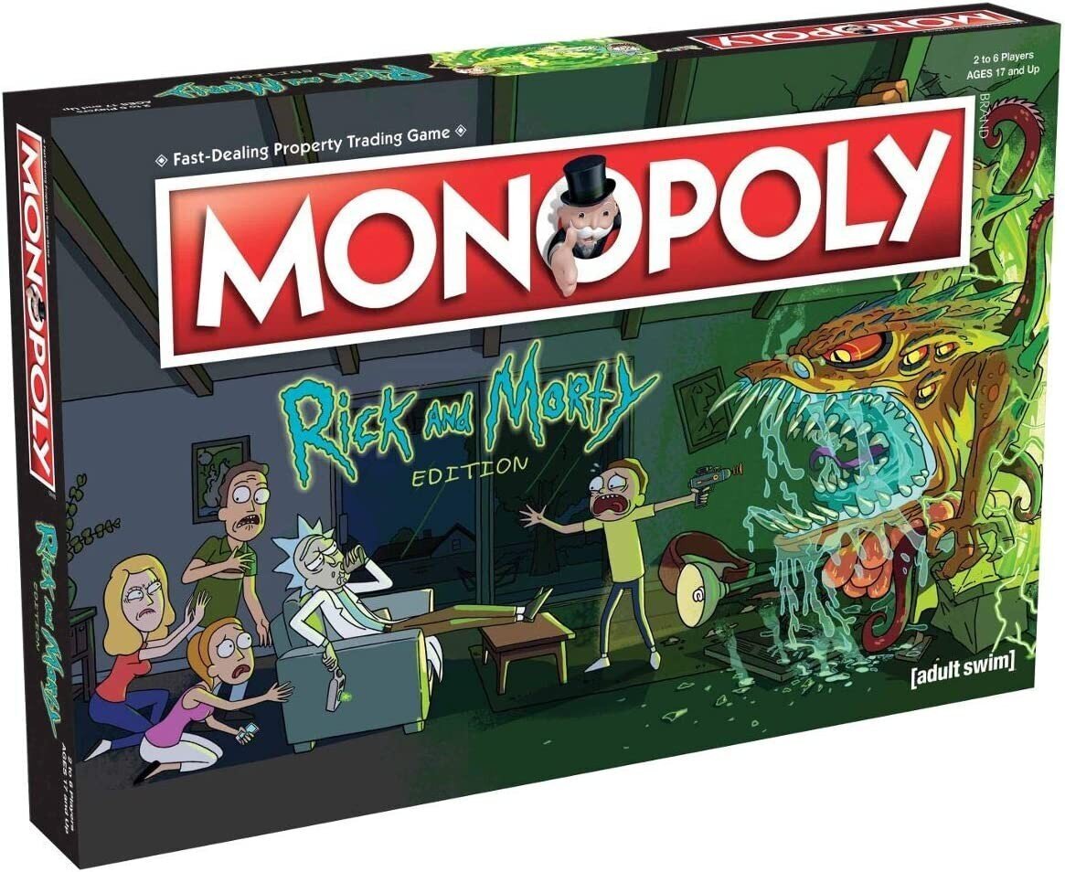 MONOPOLY RICK&MORTY lauamäng (inglise keeles) hind ja info | Lauamängud ja mõistatused | kaup24.ee