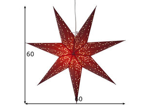 Täht Galaxy 60cm, punane hind ja info | Jõulukaunistused | kaup24.ee