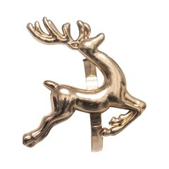 Metallist hõbedast värvi salvrätikurõngas Christmas Deer hind ja info | Laudlinad, lauamatid, servjetid | kaup24.ee