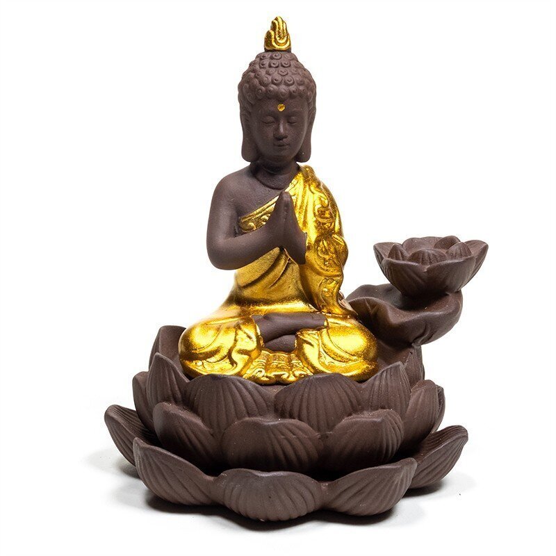 Tagurpidi viirukipõleti Koseefektiga viirukile Buddha 12 x 10 x 9 cm цена и информация | Kodulõhnastajad | kaup24.ee