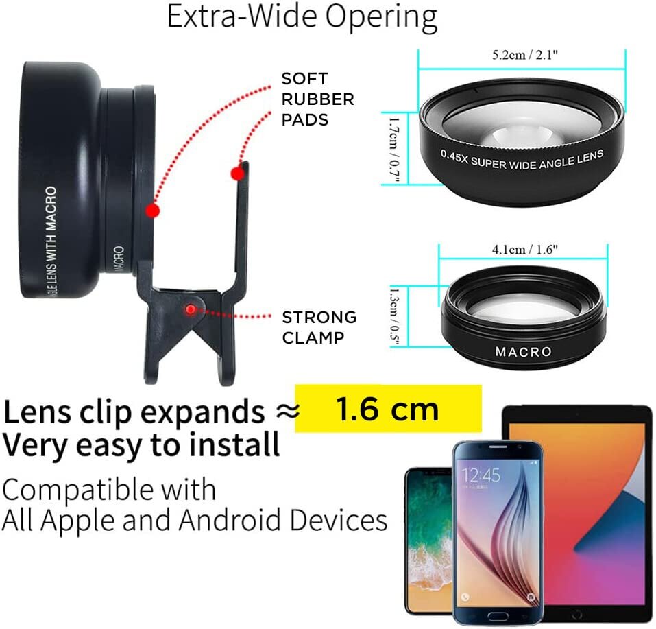 Объектив Линзы для телефона - профессиональный набор объективов для телефона  цена | kaup24.ee