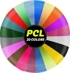 PCL пластик для 3D ручки, 100м, низко температурный пластик для 3Д ручек цена и информация | Смарттехника и аксессуары | kaup24.ee