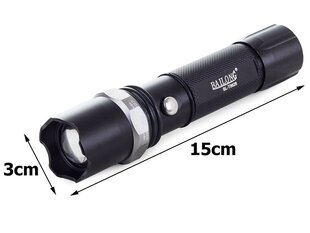 Тактический фонарь Bailong Led Zoom Cree XP-E цена и информация | Фонари и прожекторы | kaup24.ee