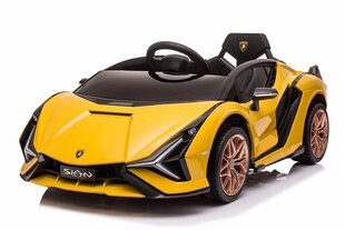 Elektriauto Lamborghini Sian, 12V, Yellow hind ja info | Laste elektriautod | kaup24.ee