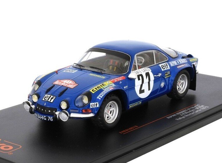 Alpine Renault A110 # 21 Rallye Monte Carlo 1973 J.P. Nicolas / M.Vial IXO 1:24 цена и информация | Mudelautode kollektsioneerimine | kaup24.ee