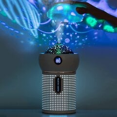 Перезаряжаемый ультразвуковой диффузор запаха - звездный проектор и ночником Vonivi 630 мл, розовый цена и информация | Увлажнители воздуха | kaup24.ee