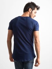 мужская темно-синяя футболка с принтом цена и информация | Мужские футболки | kaup24.ee