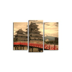 kolmeosaline reproduktsioon Macumoto loss, Jaapan цена и информация | Картины, живопись | kaup24.ee