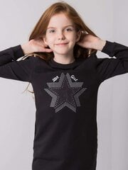 Черная туника для девочки с длинными рукавами. цена и информация | Рубашки для девочек | kaup24.ee