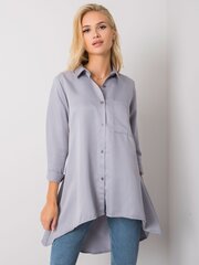 серая асимметричная рубашка джиллиан цена и информация | Женские блузки, рубашки | kaup24.ee