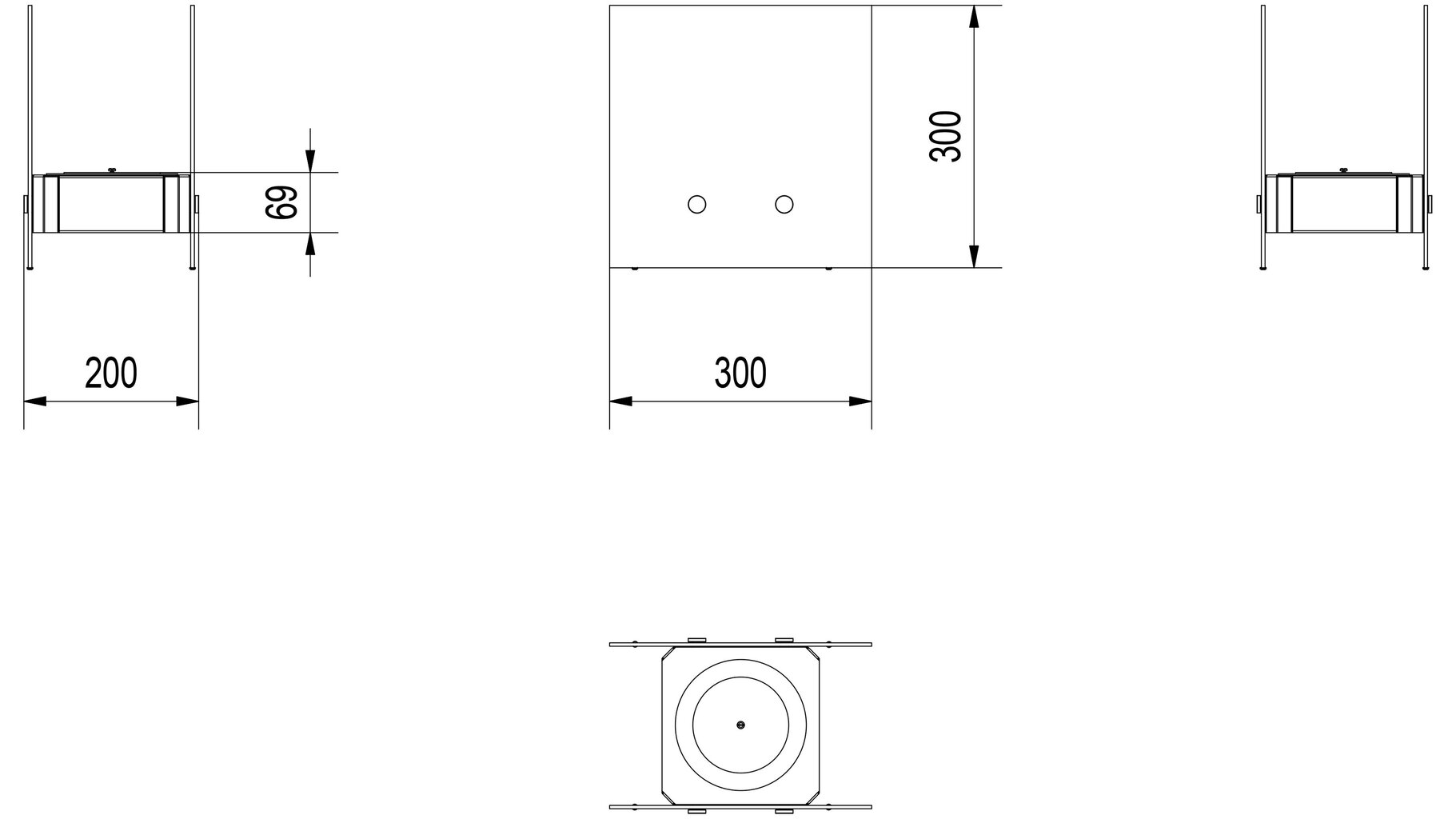 Biokamin NEST 300x300 цена и информация | Kaminad | kaup24.ee