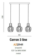 Azzardo rippvalgusti Carron 3 AZ2141 цена и информация | Люстры | kaup24.ee