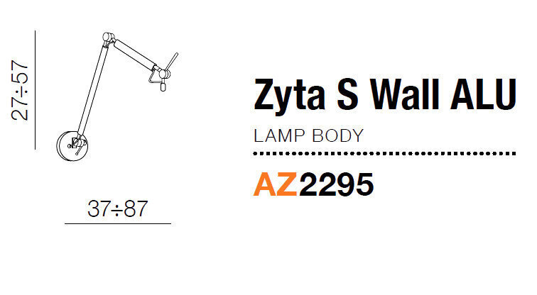 Azzardo seinalambi raam Zyta AZ2295 hind ja info | Seinavalgustid | kaup24.ee