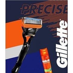 Raseerimiskomplekt meestele Gillette Razor Fusion5+: raseerija + habemeajamisgeel 200 ml цена и информация | Косметика и средства для бритья | kaup24.ee