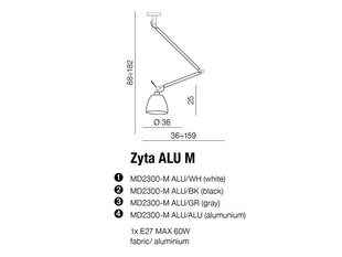 Azzardo valgustiraam Zyta AZ2304 hind ja info | Rippvalgustid | kaup24.ee