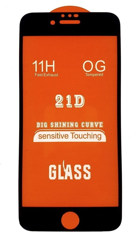 Kaitseklaas Hallo Full Face 21D Tempered Glass Apple iPhone 6 / 6s hind ja info | Ekraani kaitsekiled | kaup24.ee