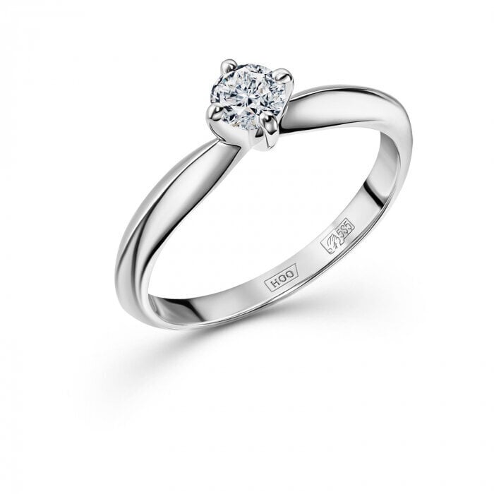 Kuldsõrmus ja teemant 09VLR50006 hind ja info | Sõrmused | kaup24.ee