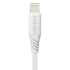 Кабель для быстрой зарядки и передачи данных Dudao USB / Lightning 5А, 2 м, белый цена и информация | Кабели для телефонов | kaup24.ee