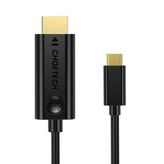 Choetech cable USB Type C - HDMI 4K 30Hz 3m black cable (XCH-0030) цена и информация | Borofone 43757-uniw | kaup24.ee