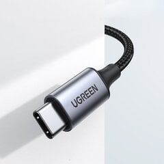 Ugreen stereo audio AUX cable 3,5 mm mini jack - USB Type C for smartphone 1 m black (CM450 20192) цена и информация | Borofone 43757-uniw | kaup24.ee