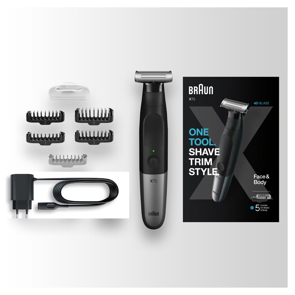 XT5100 Braun Series X habemetrimmer/piirel, pardel ja kehahoolduskomplekt meestele цена и информация | Pardlid | kaup24.ee