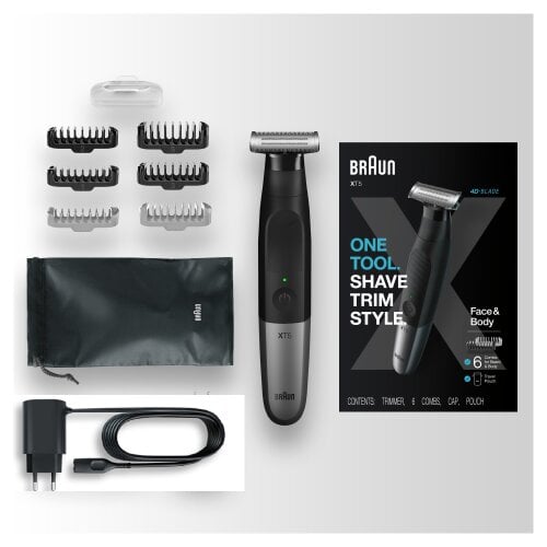 Braun Series X XT5200 habemetrimmer/piirel, pardel ja kehahoolduskomplekt цена и информация | Pardlid | kaup24.ee