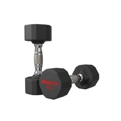 PROIRON PRKRD08K Rubber Dumbbell, 16 kg, цена и информация | Гантели, гири, штанги | kaup24.ee