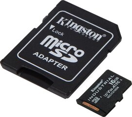 microSDHC mälukaart 16GB Kingston SDCIT2/16GB цена и информация | Карты памяти | kaup24.ee