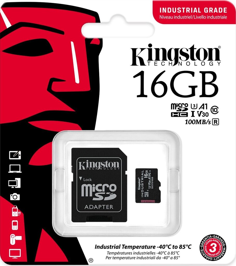 microSDHC mälukaart 16GB Kingston SDCIT2/16GB hind ja info | Fotoaparaatide mälukaardid | kaup24.ee