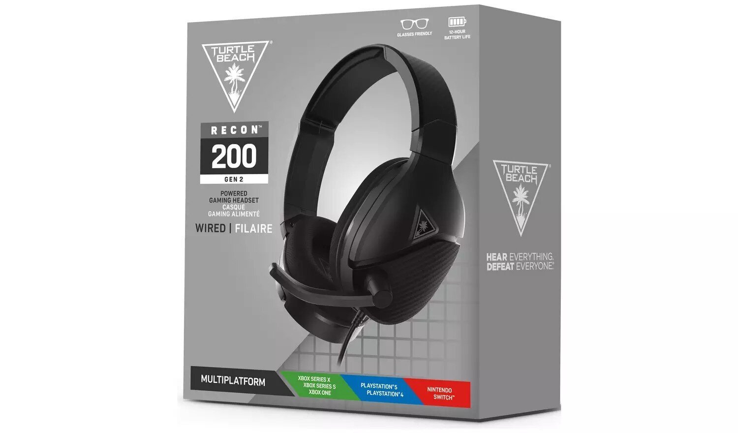 Turtle Beach kõrvaklapid + mikrofon Recon 200, must цена и информация | Kõrvaklapid | kaup24.ee