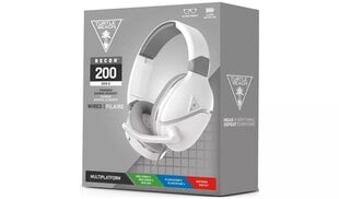 Turtle Beach kõrvaklapid + mikrofon Recon 200, valge цена и информация | Наушники | kaup24.ee