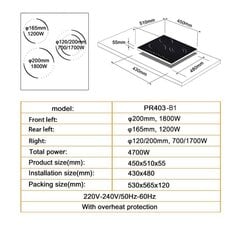 Schlosser PR403B1 hind ja info | Pliidiplaadid | kaup24.ee