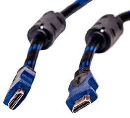 HDMI kaabel - HDMI, 10m, 1.4 ver., nailon цена и информация | Кабели и провода | kaup24.ee