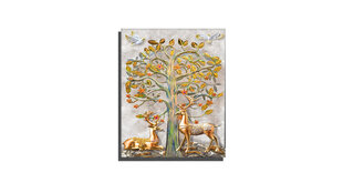 3D репродукция «Дерево счастья с оленями» цена и информация | Картины, живопись | kaup24.ee