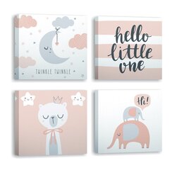 Neljaosaline reproduktsioon Hello little one цена и информация | Картины, живопись | kaup24.ee